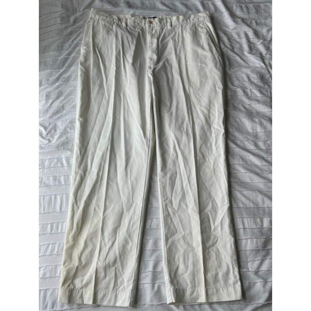 polo ralph lauren prospect pants white 40/30 pleated front